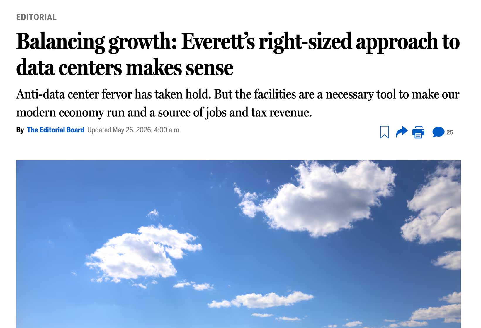 Balancing growth: Everett’s right-sized approach to data centers makes sense